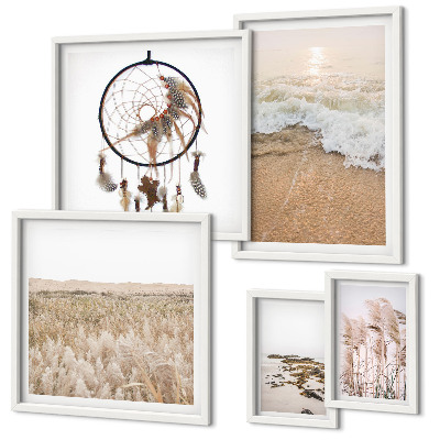 Pared galería de arte Paisajes de playa naturales