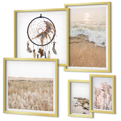 Pared galería de arte Paisajes de playa naturales
