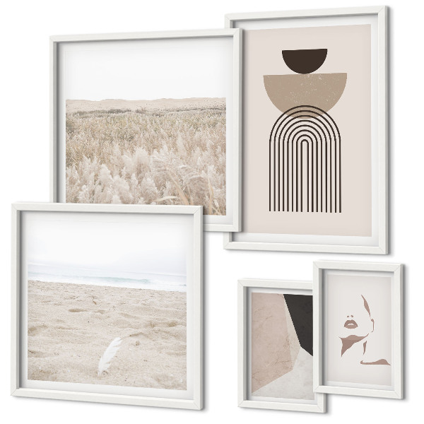 Pared galería de arte Paisajes abstractos con estilo