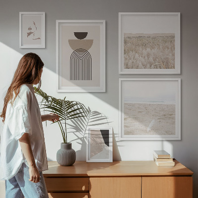Pared galería de arte Paisajes abstractos con estilo