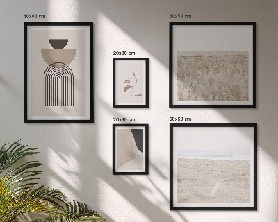 Pared galería de arte Paisajes abstractos con estilo