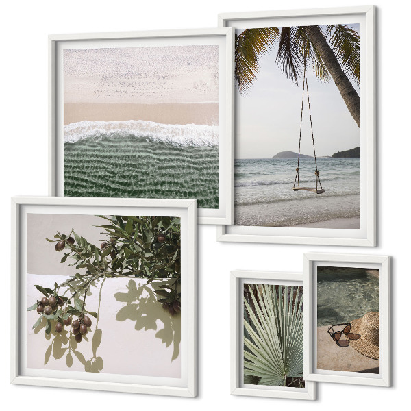Pared galería de arte Playas tropicales en armonía con la naturaleza