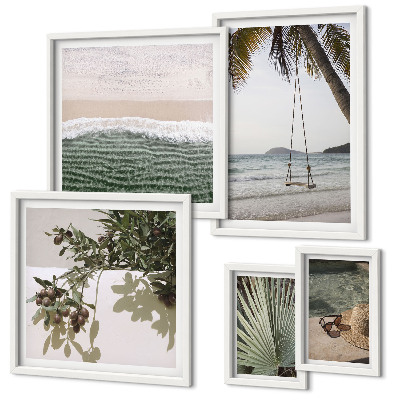Pared galería de arte Playas tropicales en armonía con la naturaleza