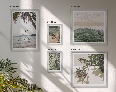Pared galería de arte Playas tropicales en armonía con la naturaleza