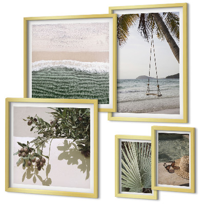 Pared galería de arte Playas tropicales en armonía con la naturaleza