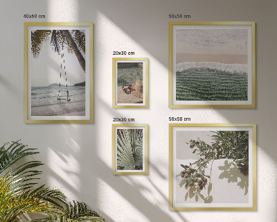 Pared galería de arte Playas tropicales en armonía con la naturaleza