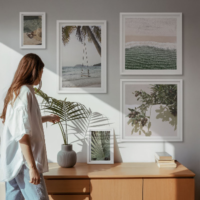 Pared galería de arte Playas tropicales en armonía con la naturaleza
