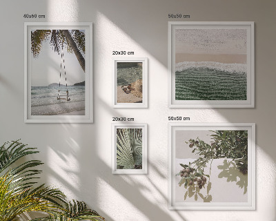 Pared galería de arte Playas tropicales en armonía con la naturaleza