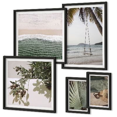 Pared galería de arte Playas tropicales en armonía con la naturaleza