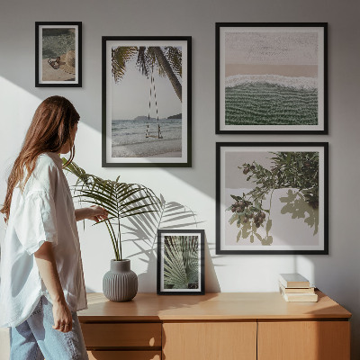 Pared galería de arte Playas tropicales en armonía con la naturaleza