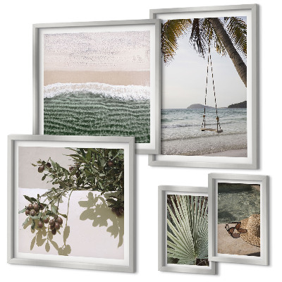Pared galería de arte Playas tropicales en armonía con la naturaleza