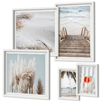Pared galería de arte Vistas a la playa y naturaleza