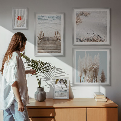 Pared galería de arte Vistas a la playa y naturaleza
