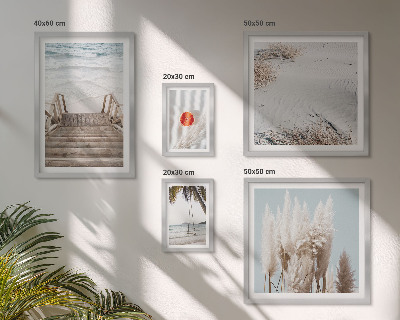 Pared galería de arte Vistas a la playa y naturaleza