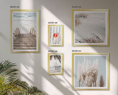 Pared galería de arte Vistas a la playa y naturaleza