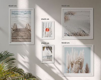 Pared galería de arte Vistas a la playa y naturaleza