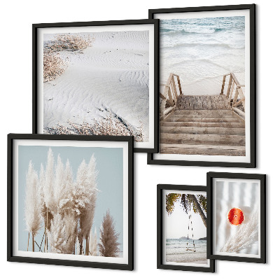 Pared galería de arte Vistas a la playa y naturaleza