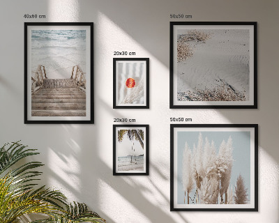 Pared galería de arte Vistas a la playa y naturaleza