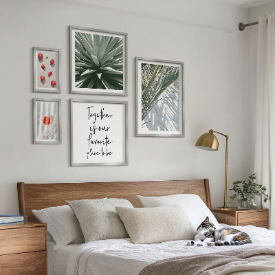 Conjunto de cuadros decorativos Estilo bohemio, plantas, frutas, trópicos