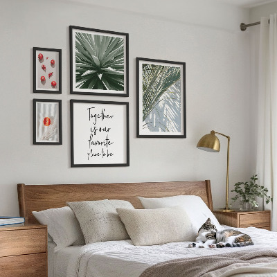 Conjunto de cuadros decorativos Estilo bohemio, plantas, frutas, trópicos