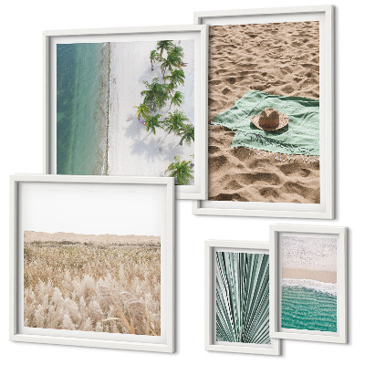 Pared galería de arte Vistas de playas tropicales