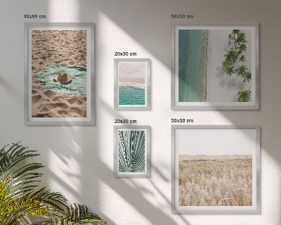 Pared galería de arte Vistas de playas tropicales
