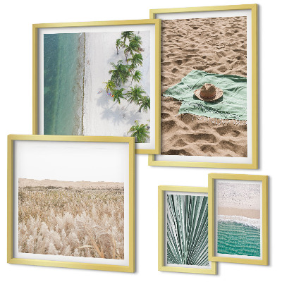 Pared galería de arte Vistas de playas tropicales
