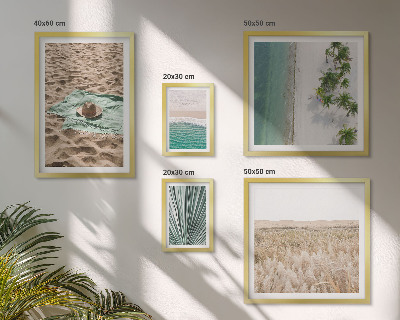 Pared galería de arte Vistas de playas tropicales