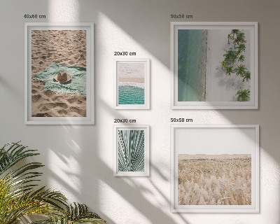 Pared galería de arte Vistas de playas tropicales