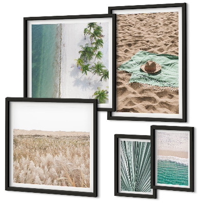 Pared galería de arte Vistas de playas tropicales
