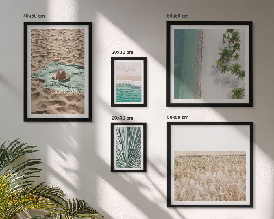 Pared galería de arte Vistas de playas tropicales