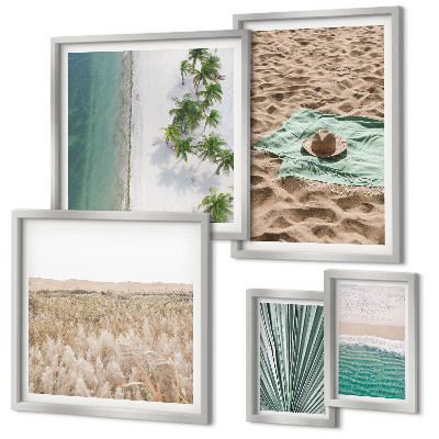 Pared galería de arte Vistas de playas tropicales