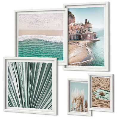 Conjunto de cuadros decorativos Vistas elegantes al mar