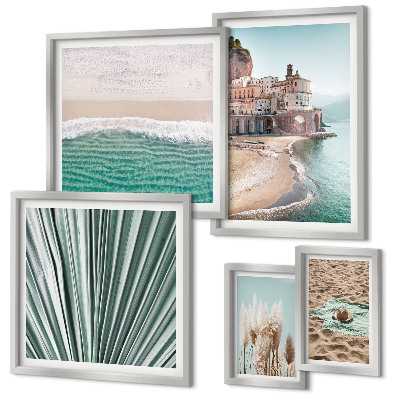 Conjunto de cuadros decorativos Vistas elegantes al mar