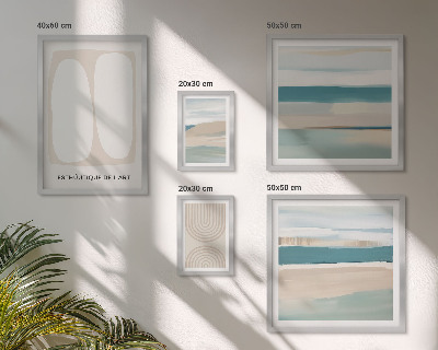 Pared galería de arte composiciones abstractas de la naturaleza