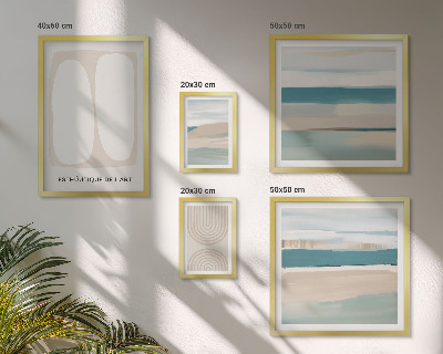 Pared galería de arte composiciones abstractas de la naturaleza