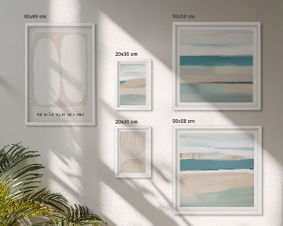 Pared galería de arte composiciones abstractas de la naturaleza