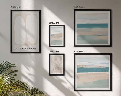 Pared galería de arte composiciones abstractas de la naturaleza