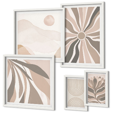 Pared galería de arte Composiciones de naturaleza con estilo