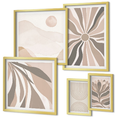 Pared galería de arte Composiciones de naturaleza con estilo