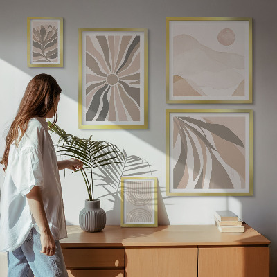 Pared galería de arte Composiciones de naturaleza con estilo