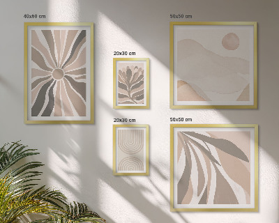 Pared galería de arte Composiciones de naturaleza con estilo