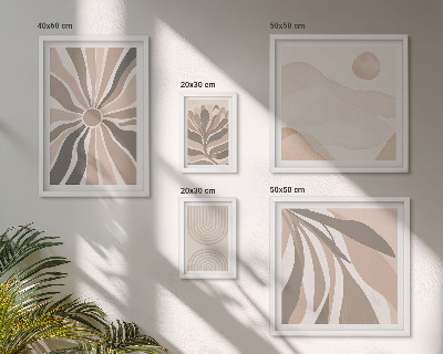 Pared galería de arte Composiciones de naturaleza con estilo