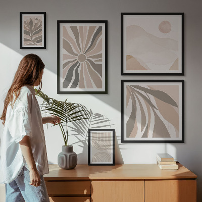Pared galería de arte Composiciones de naturaleza con estilo
