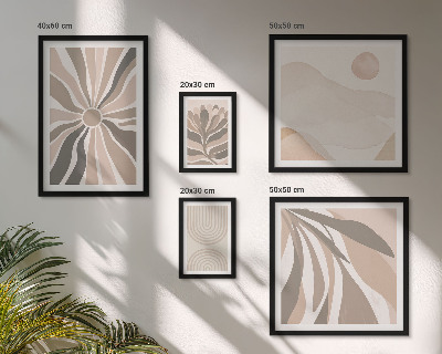 Pared galería de arte Composiciones de naturaleza con estilo