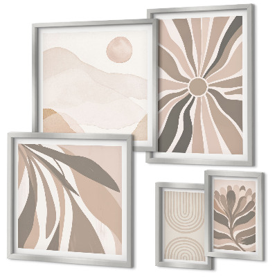 Pared galería de arte Composiciones de naturaleza con estilo