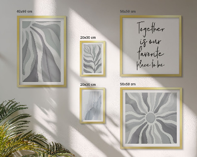 Conjunto de cuadros decorativos Patrones abstractos grises y blancos