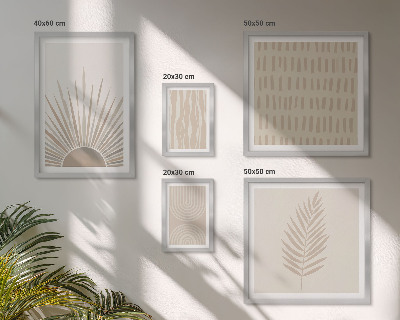 Pared galería de arte Decoraciones elegantes, geometría natural