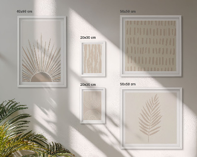 Pared galería de arte Decoraciones elegantes, geometría natural
