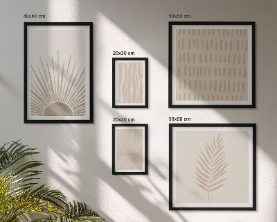 Pared galería de arte Decoraciones elegantes, geometría natural